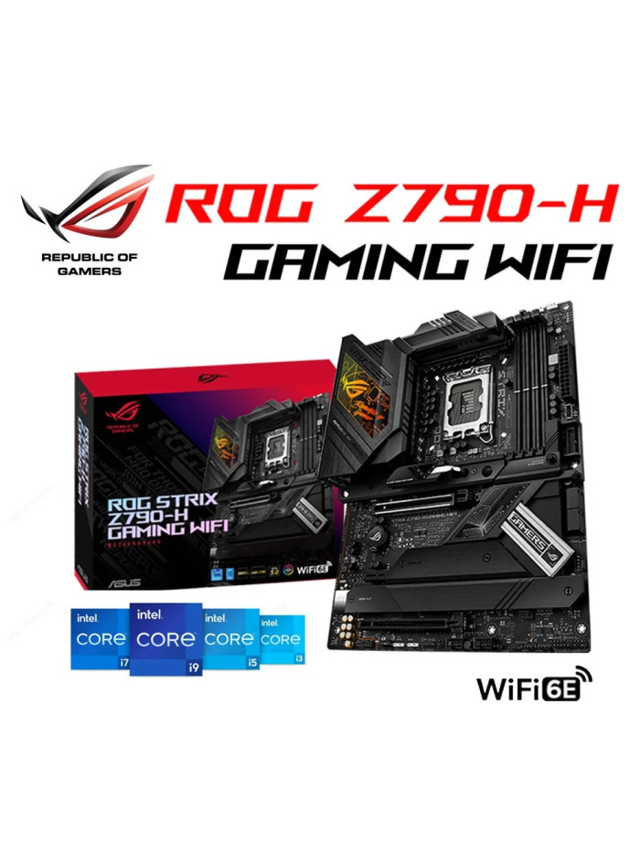 Mainboard ASUS ATX ROG Strix Z790-H GAMING WIFI, S-1700, Intel Z790, HDMI, 128GB DDR5 para Intel