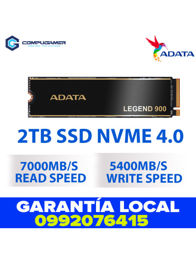 SSD NVMe ADATA Legend 900 de 2 TB 7000 MB/s