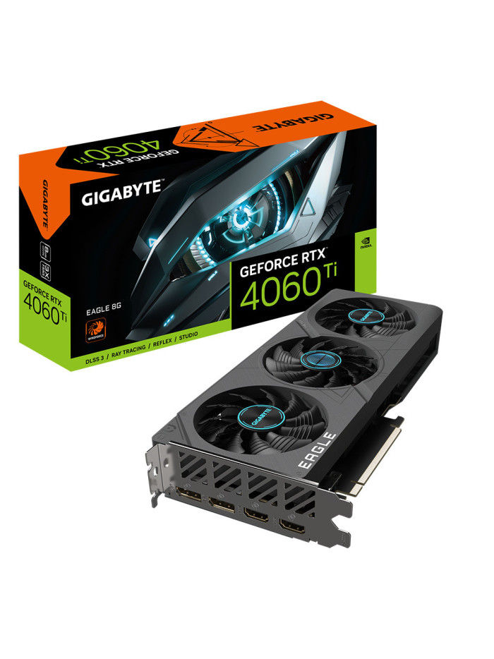 Tarjeta de Video Gigabyte RTX 4060 Ti EAGLE 8G, 8GB 128-bit GDDR6, 4.0