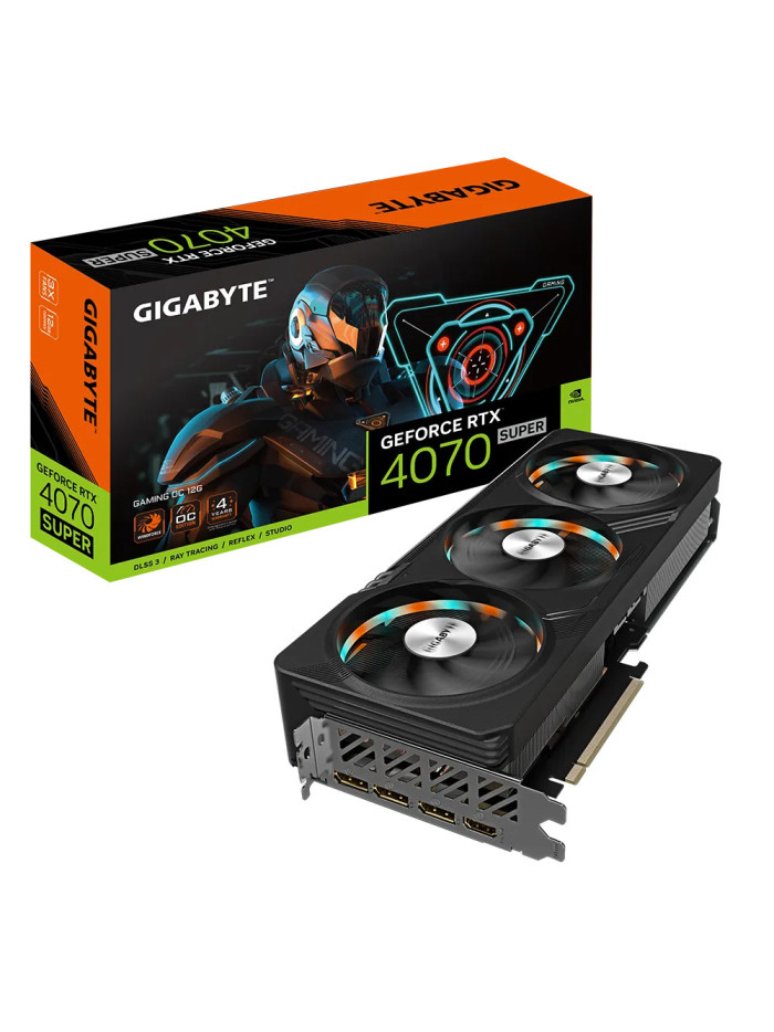 Tarjeta de Video Gigabyte RTX 4070 SUPER GAMING OC 12G, 12GB 256-bit GDDR6X,  4.0